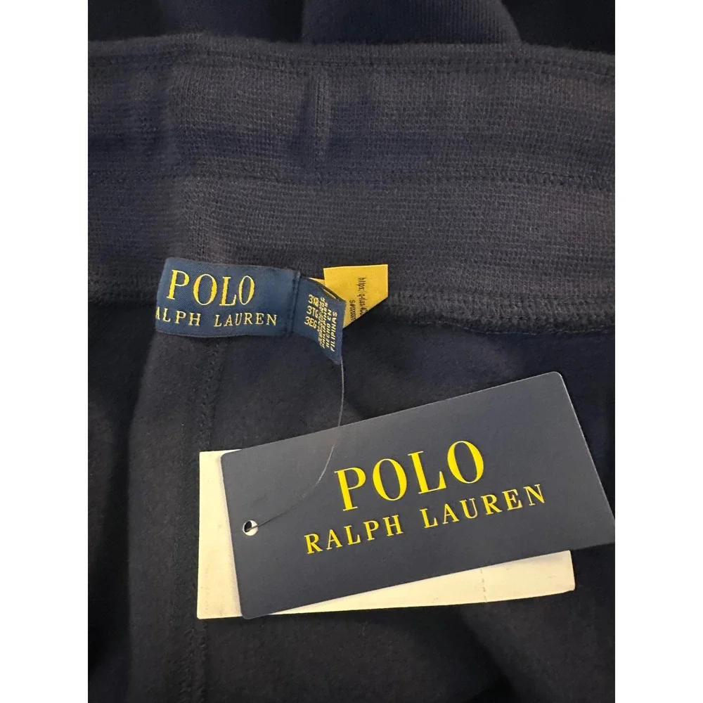 Polo Ralph Lauren Men's Navy Blue Gothic P Embroidered Jogger Sweatpants 3XB